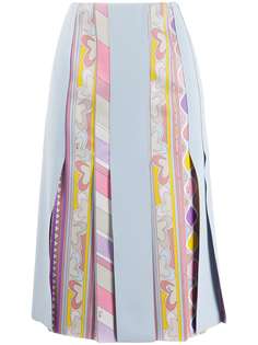 Emilio Pucci юбка с графичным принтом и вставками