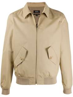 A.P.C. classic collar double pocket shirt jacket