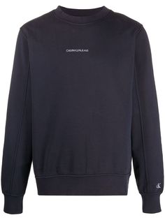 Calvin Klein Jeans толстовка с вышитым логотипом и воротником-стойкой