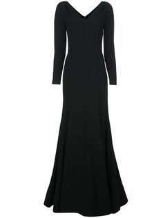 Carolina Herrera длинное платье со шлейфом