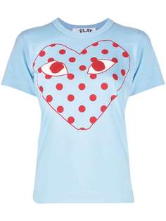 Comme Des Garçons Play футболка с логотипом