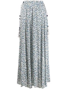Poupette St Barth длинная юбка с кисточками