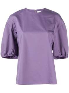 Tibi puff sleeve top