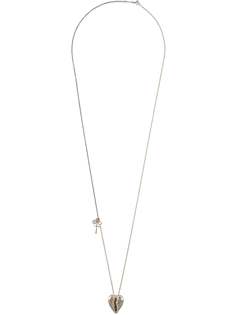 Saint Laurent heart-shaped cowrie shell necklace