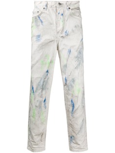 Ksubi джинсы Paint прямого кроя с эффектом потертости