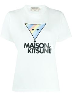 Maison Kitsuné футболка с графичным логотипом