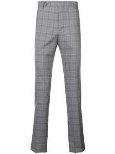 Eleventy брюки узкого кроя в клетку