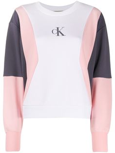 Calvin Klein Jeans толстовка в стиле колор-блок с логотипом
