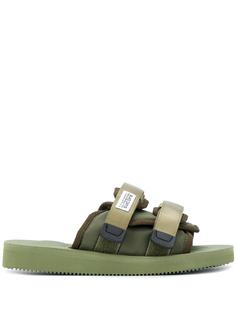 Suicoke дутые шлепанцы с открытым носком