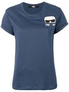 Karl Lagerfeld футболка Ikonik Karl с нагрудным карманом