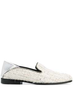 Alexander McQueen bouclé loafers