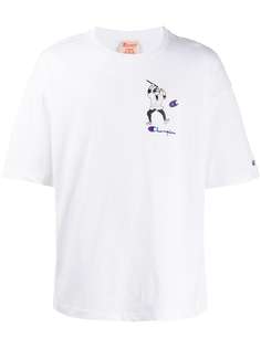 Champion футболка с вышитым логотипом