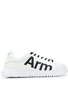 Emporio Armani кроссовки со слоганом Arm