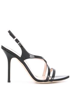 Pollini лакированные босоножки