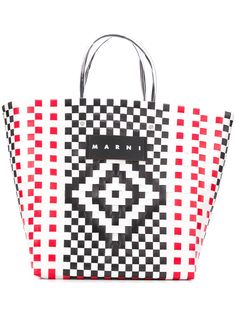 Marni Market плетеная сумка-тоут
