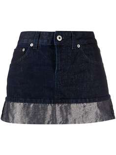 Dondup джинсовая юбка мини с подвернутым подолом