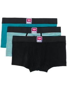 Diesel комплект из трех боксеров с логотипом