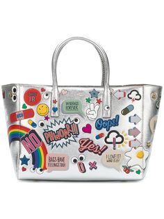 Anya Hindmarch сумка-тоут в стикерах Ebury