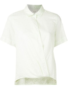 Rag & Bone полосатая рубашка с короткими рукавами и запахом