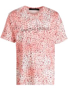Garçons Infidèles футболка с цветочным принтом