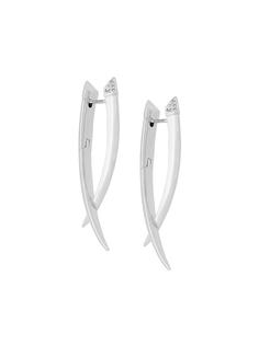 Shaun Leane Sabre diamond crossover earrings