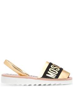 Moschino сандалии с логотипом