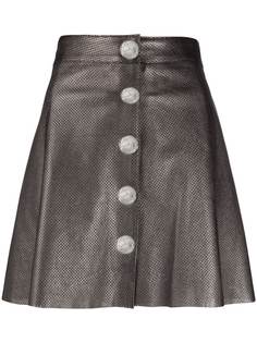 Manokhi юбка с перфорацией и эффектом металлик