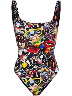 Dsquared2 купальник с принтом