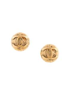 Chanel Pre-Owned серьги 1996-го года с логотипом CC