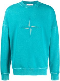 Stone Island толстовка с вышитым логотипом