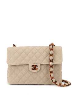 Chanel Pre-Owned стеганая сумка на плечо с логотипом СС