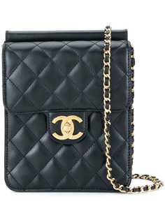 Chanel Pre-Owned стеганая сумка на плечо с логотипом СС