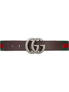 Gucci Kids ремень Web с пряжкой Double G