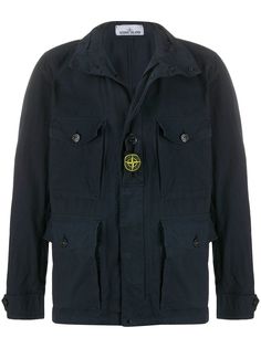 Stone Island куртка с вышитым логотипом