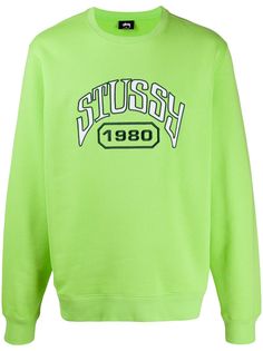 Stussy толстовка оверсайз с вышитым логотипом