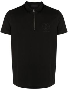 Diesel Black Gold рубашка-поло с короткими рукавами и воротникм на молнии