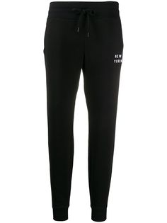 DKNY зауженные брюки с вышитым логотипом
