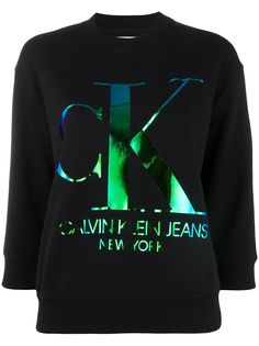 Calvin Klein Jeans толстовка с рукавами три четверти и логотипом