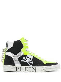 Philipp Plein высокие кеды в стиле колор-блок