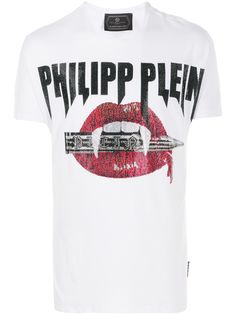 Philipp Plein футболка с отделкой стразами