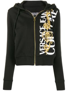 Versace Jeans Couture худи на молнии с логотипом Baroque