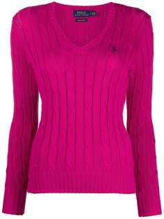Polo Ralph Lauren cable-knit v-neck jumper