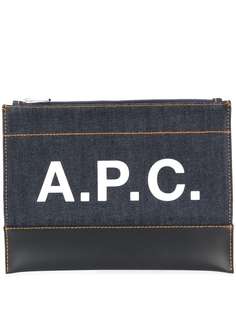 A.P.C. клатч с логотипом