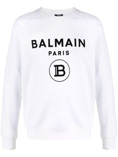Balmain толстовка с логотипом и рукавами реглан