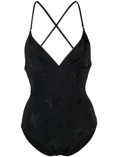 Stella McCartney купальник с бретелями и кристаллами