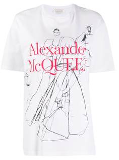 Alexander McQueen футболка с логотипом