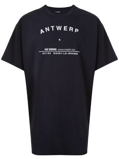 Raf Simons футболка Antwerp с принтом