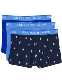 Polo Ralph Lauren комплект из трех боксеров с логотипом на поясе