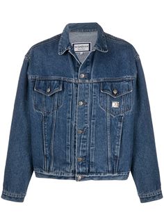 Yves Saint Laurent Pre-Owned джинсовая куртка с воротником
