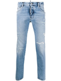 Dsquared2 джинсы скинни с эффектом потертости